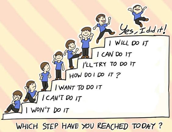 which step have you reached? go out there and do it
